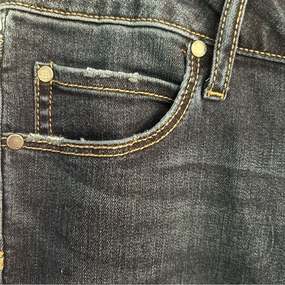 Articles of Society Katie Skinny Crop Helsinki Blue Distressed Size 27 - Picture 6 of 11
